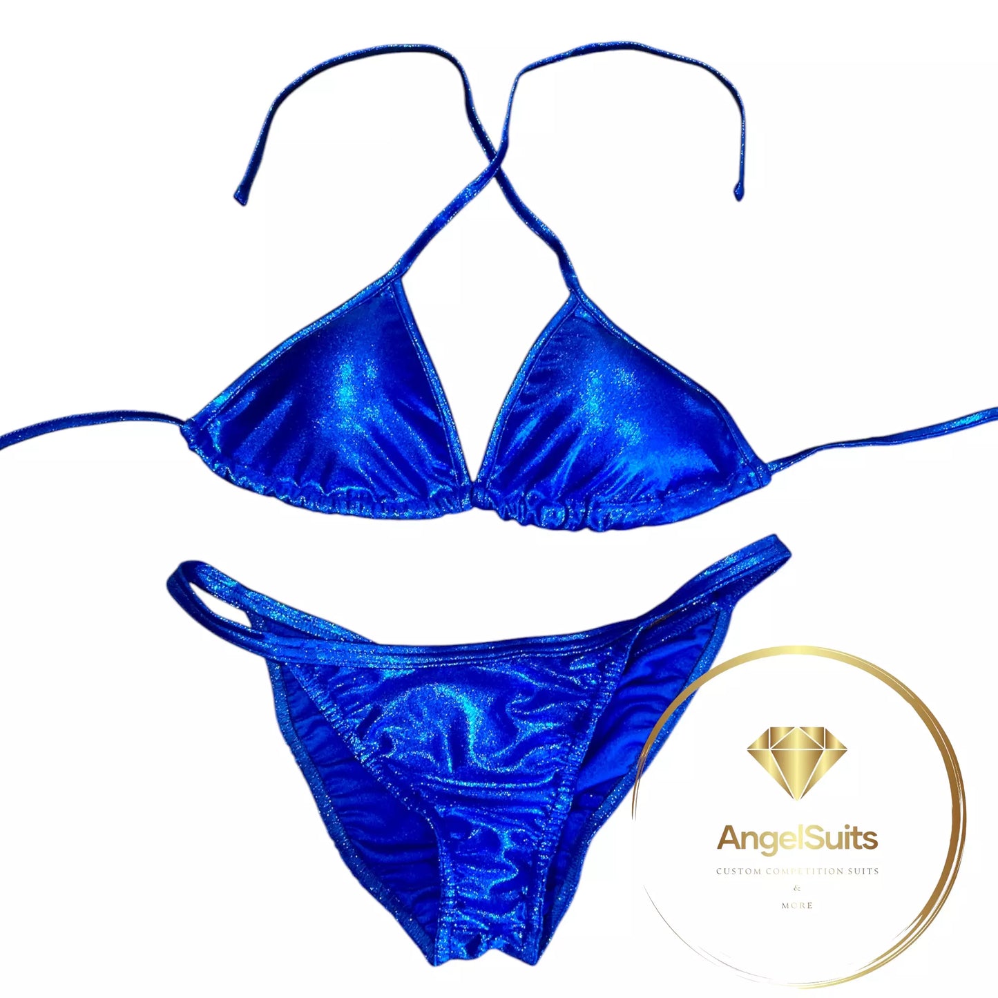 Bikini Fit Model NPC - IFBB proleague, dark blu royal mist, triangolo I-XS , slip fit model M