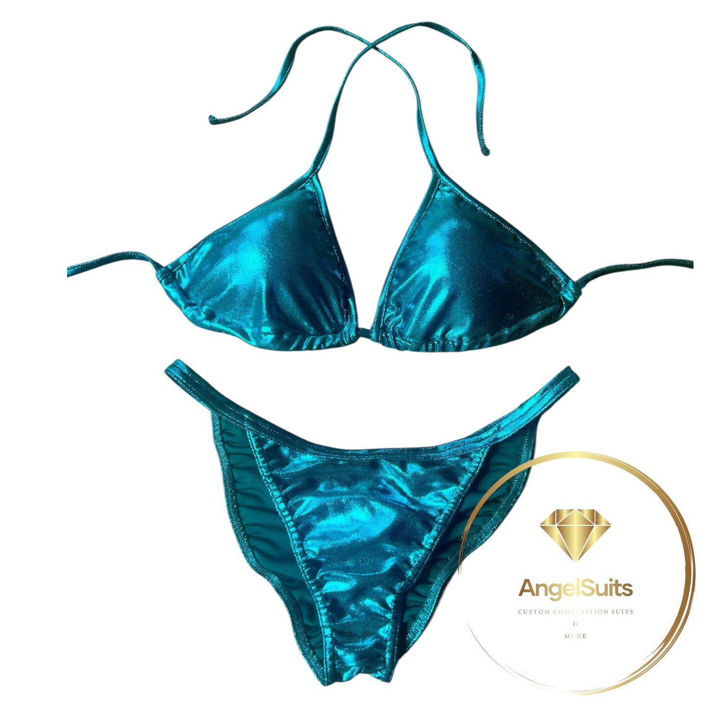 Bikini Fit Model NPC - IFBB proleague, teal mist, triangolo IV-L , slip fit model M