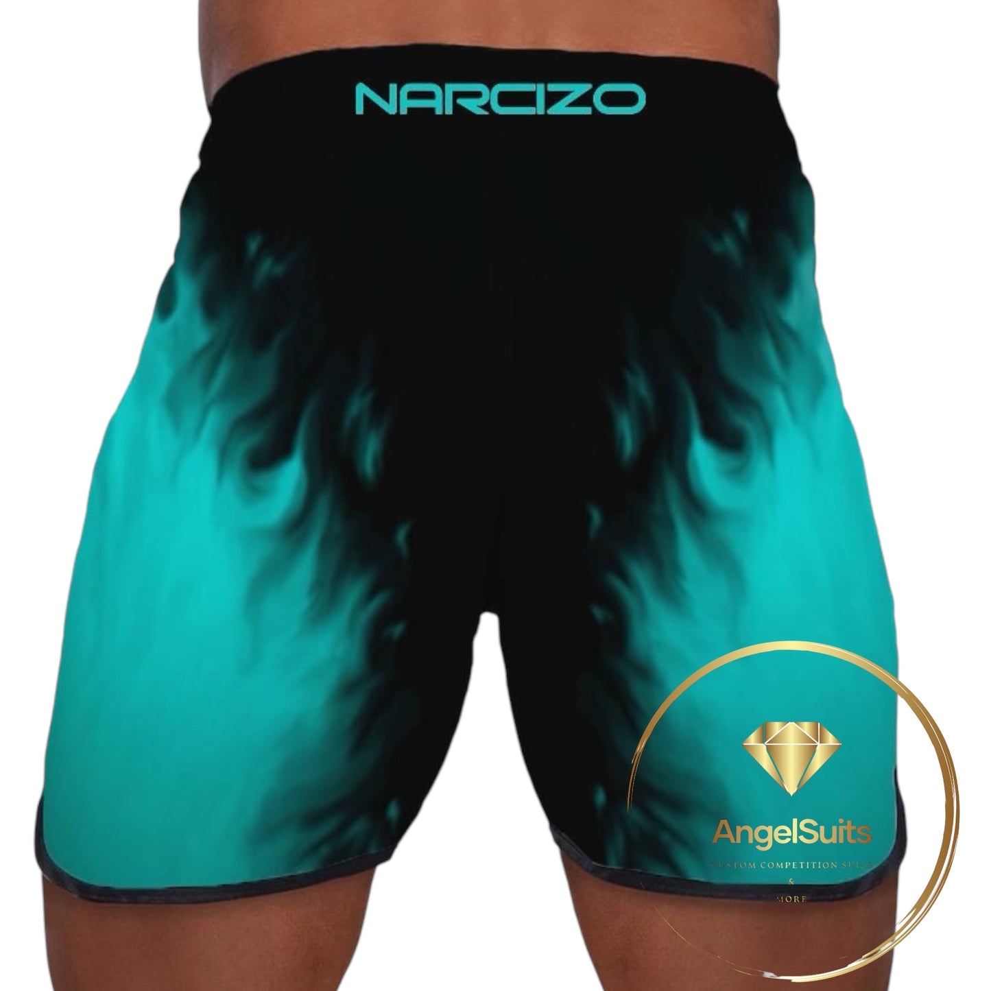 MAN PHYSIQUE SHORT RICARDO'S ACQUA FLAME 17 POLLICI