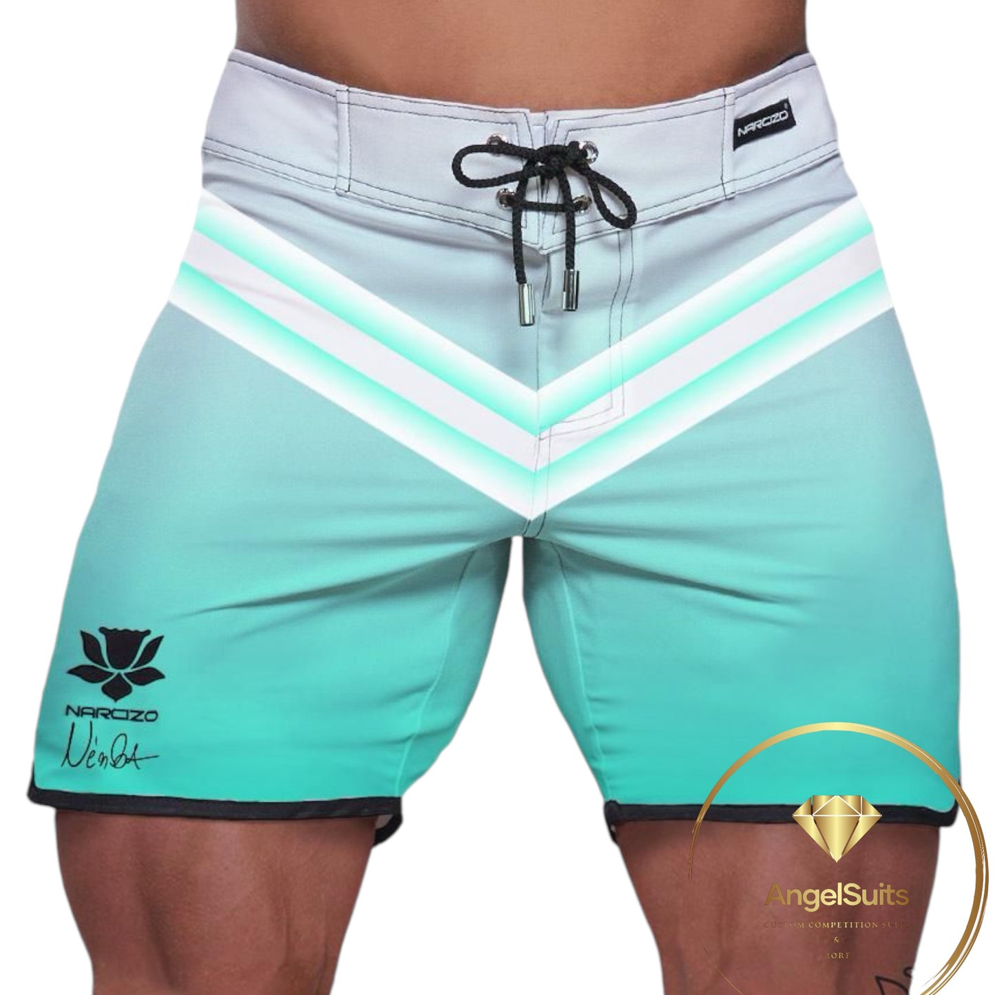 PANTALÓN CORTO HOMBRE PHYSIQUE AZUL TURQUESA EVOLVE 17 PULGADAS