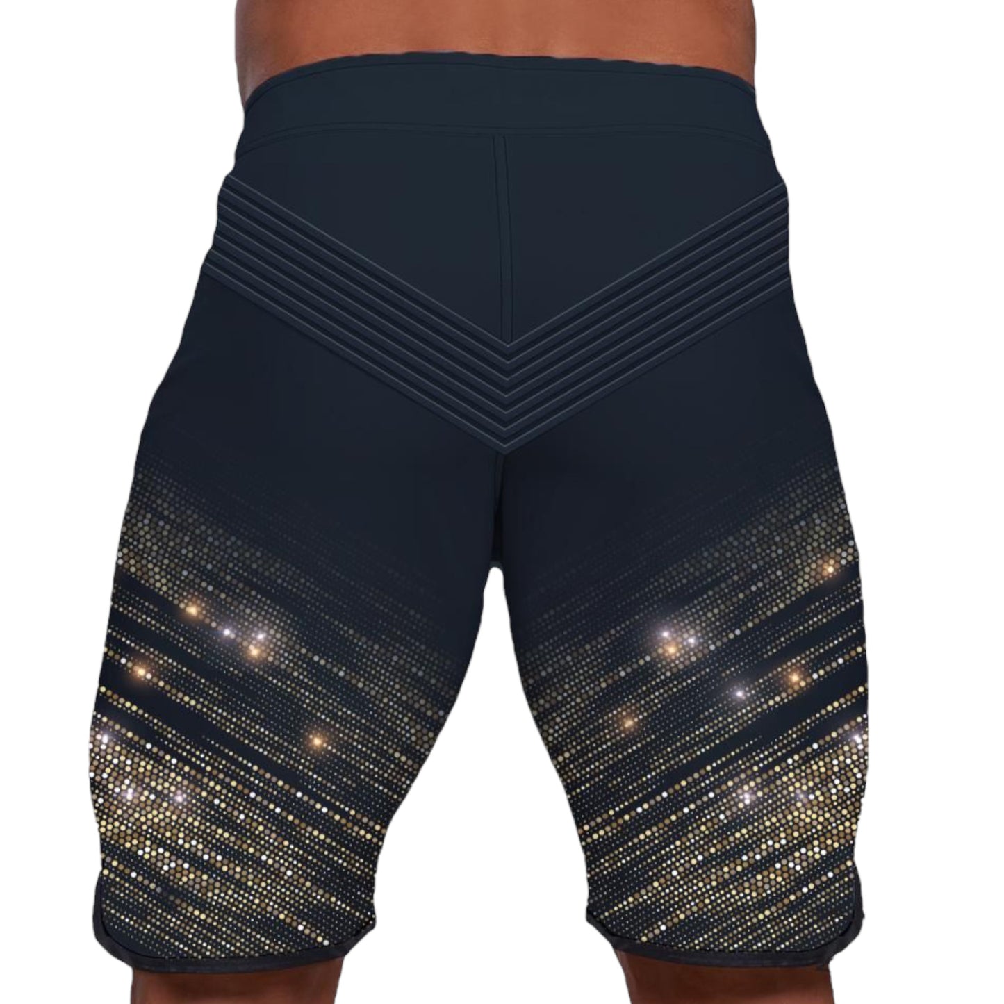 MAN PHYSIQUE SHORT CRYSTALLIZED - BLACK PHANTOM 19 POLLICI