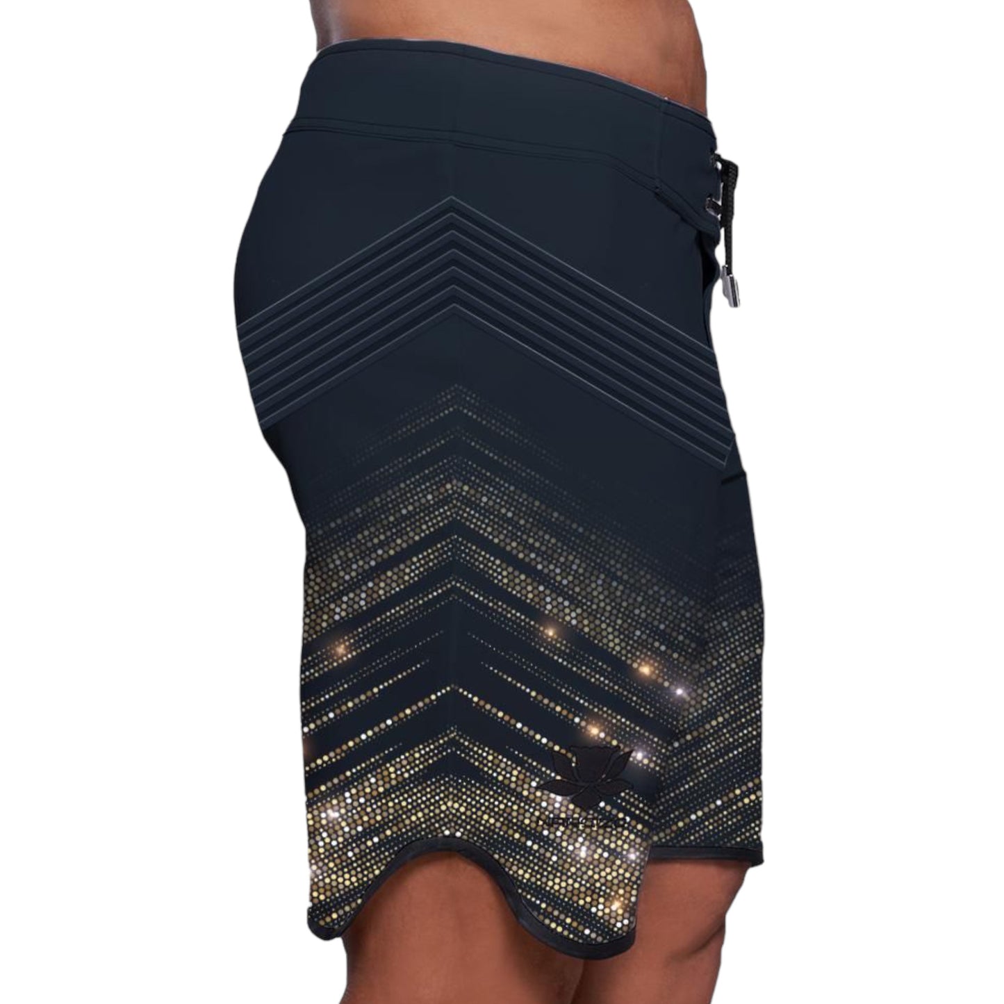 MAN PHYSIQUE SHORT CRYSTALLIZED - BLACK PHANTOM 19 POLLICI