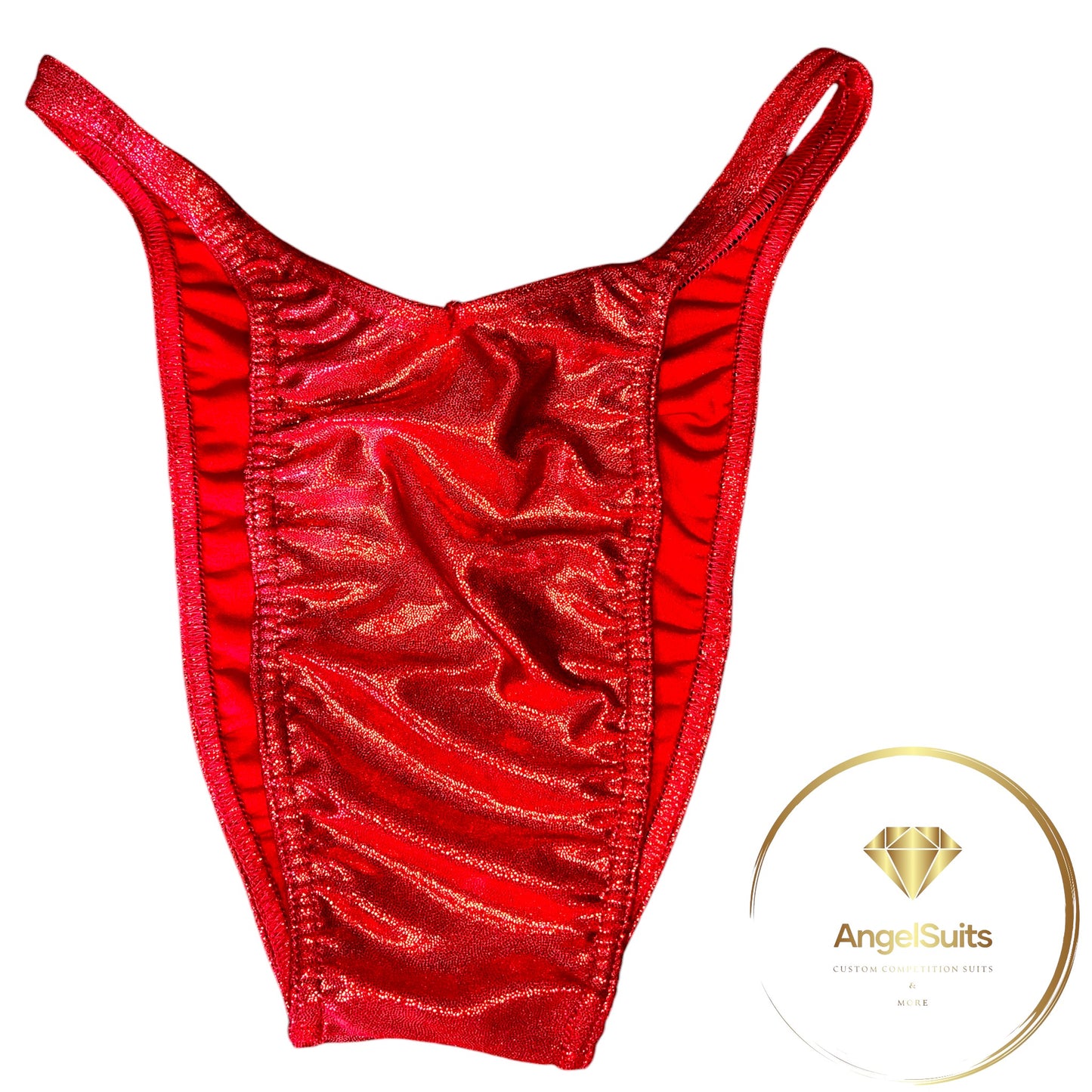 SLIP PRO V PARA HOMBRE CON APLICACIÓN ROJA BRILLANTE