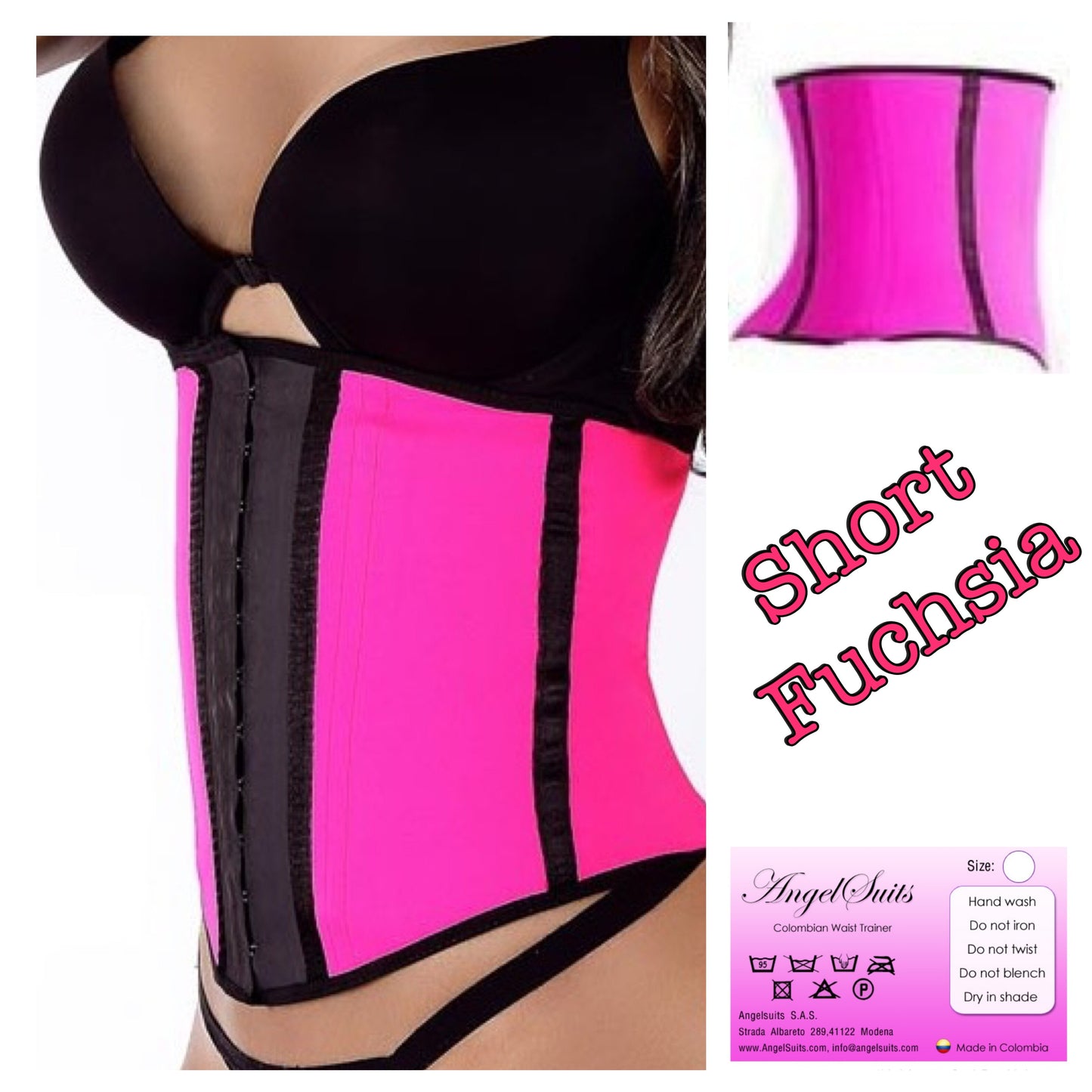 BUSTINO DONNA SHORT LATEX - varie taglie e colori