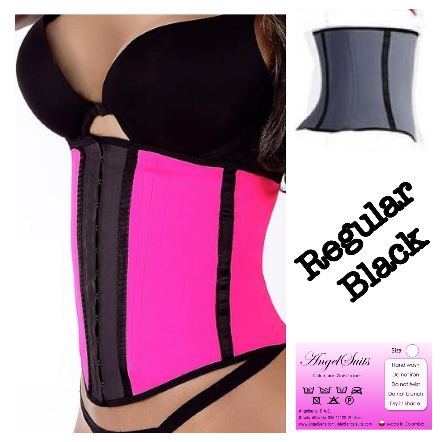 BUSTINO DONNA REGULAR  LATEX - varie taglie e colori