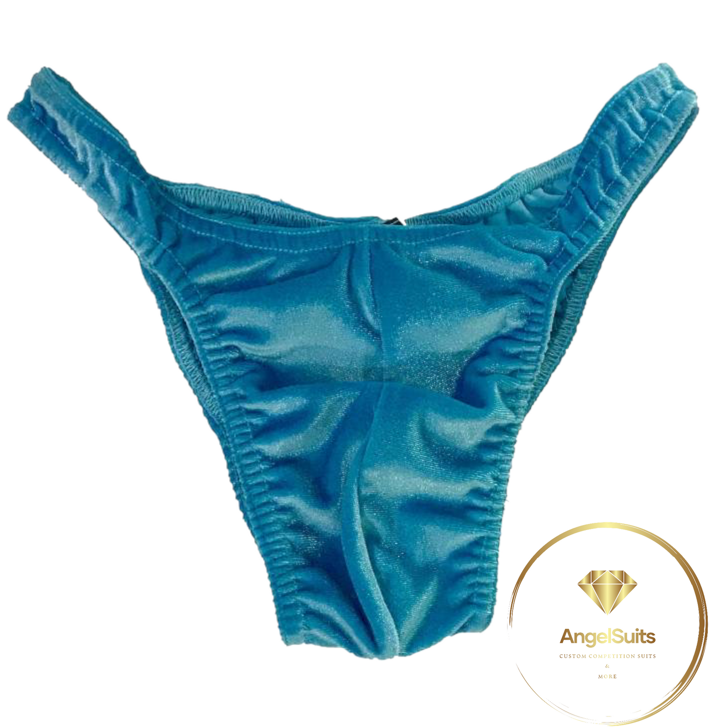 MEN'S CLASSIC BRIEFS WITH TURQUOISE CHENILLE PLICA