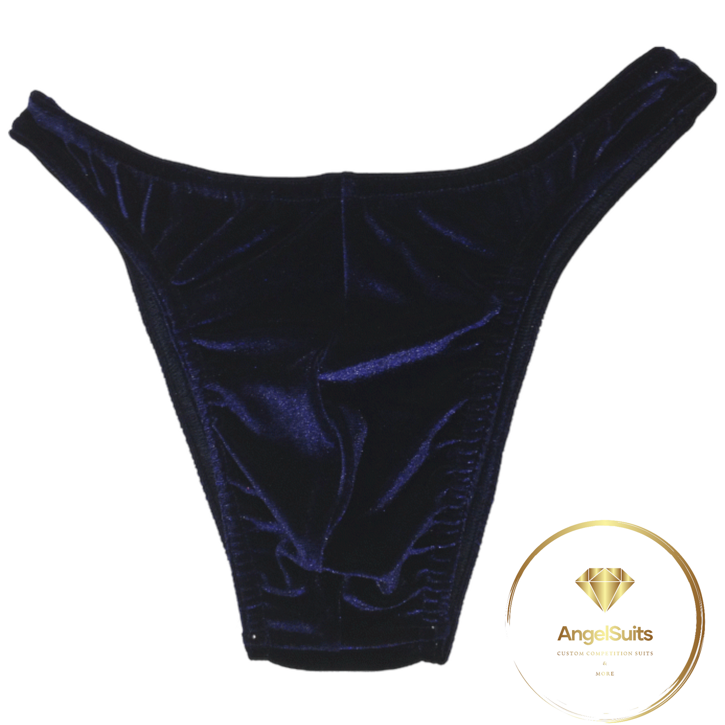 MEN'S CLASSIC BRIEFS WITH NAVY BLUE CHENILLE PLAQUE