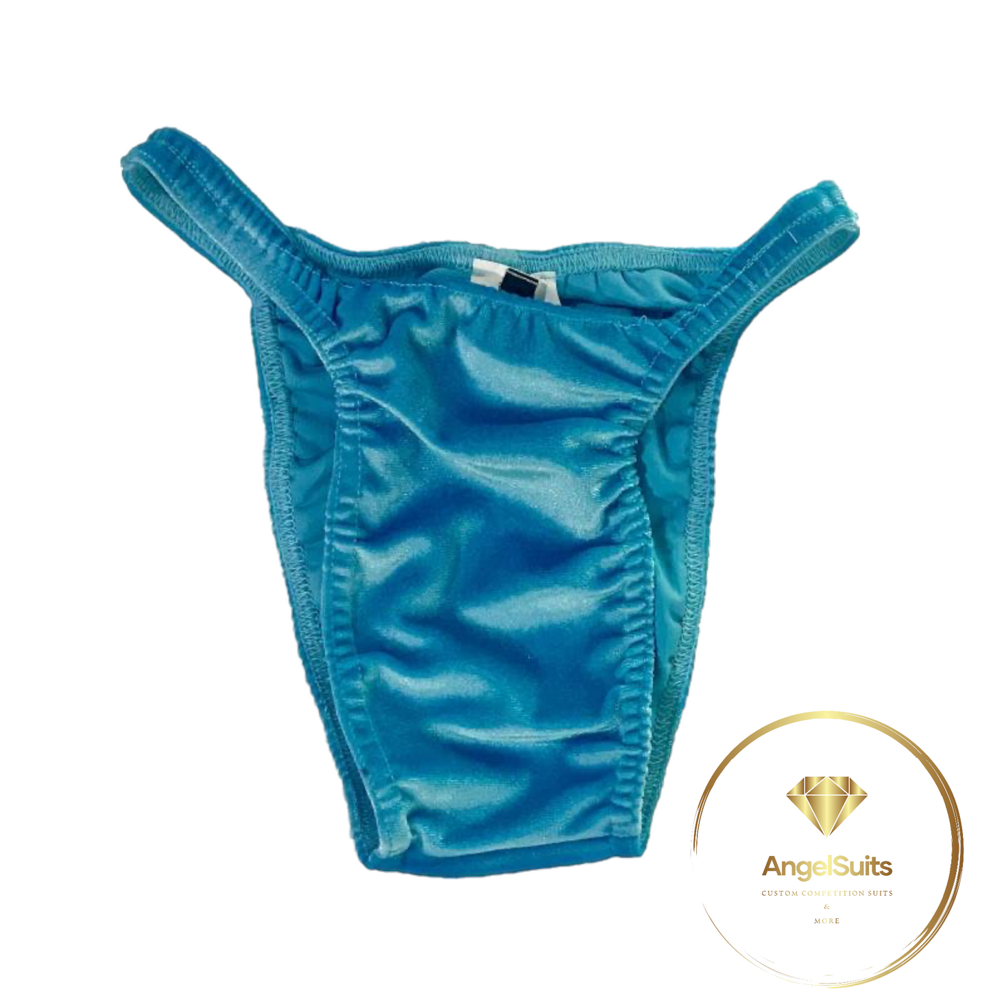 SLIP DE HOMBRE PRO CON SOLAPAS DE CHENILLA TURQUESA