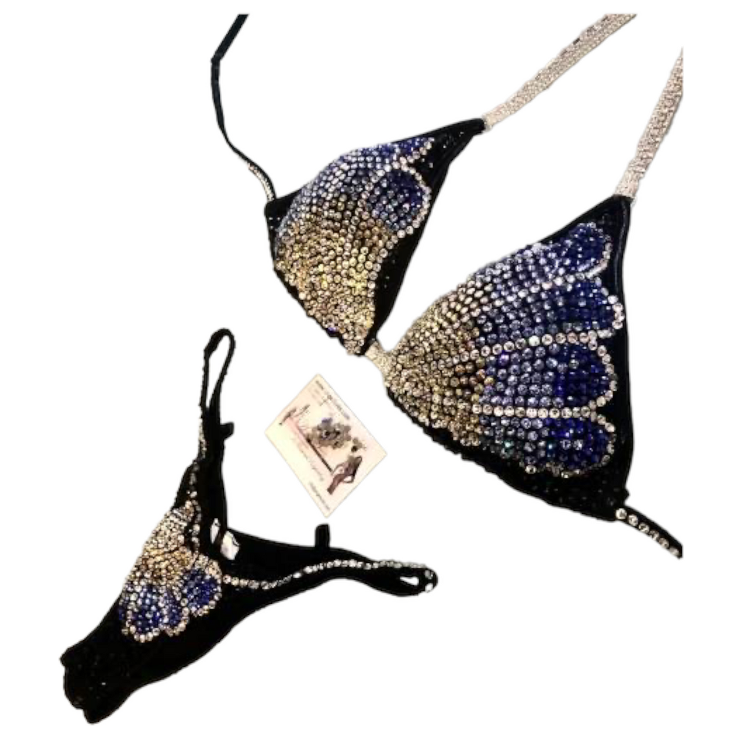 Peacock Feathers - Triangolo III push up , slip figure XS PRO, nero mist