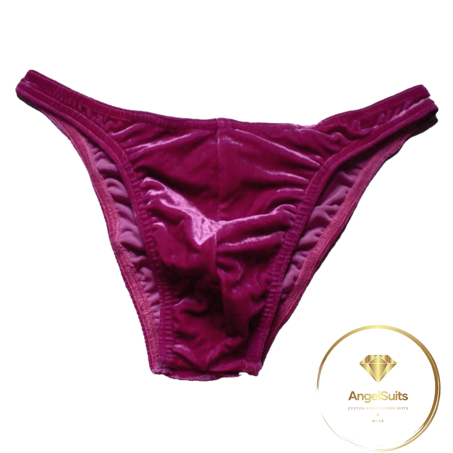 MEN'S CLASSIC BRIEFS WITH FUCHSIA CHENILLE PLICA