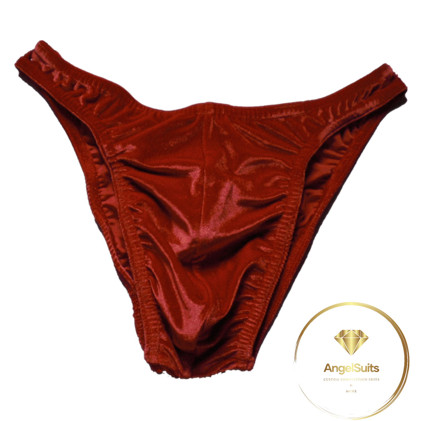 MEN'S CLASSIC BRIEFS WITH RED CHENILLE PLICA