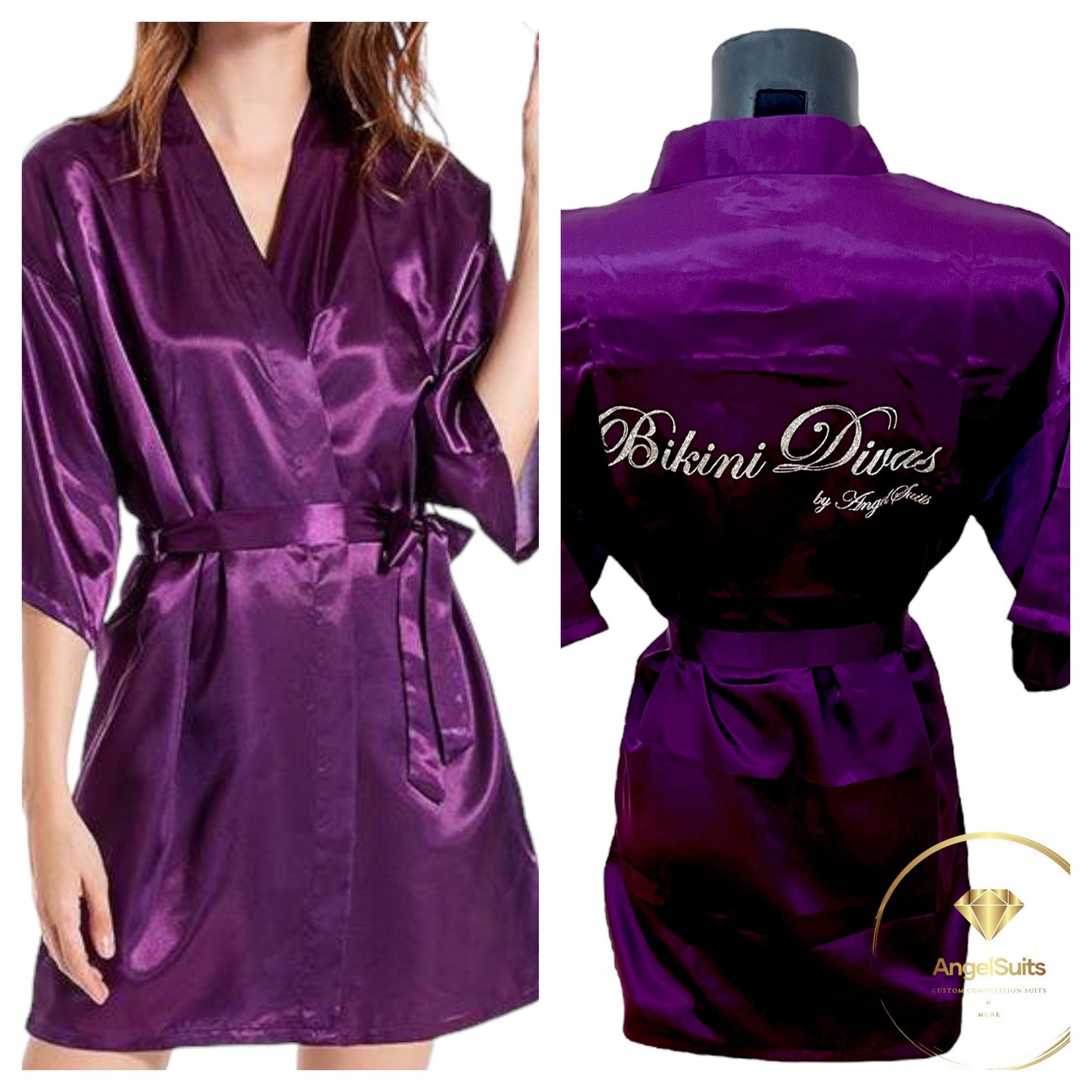 KIMONO ANGELSUITS LOGO GLITTER - Bikini Divas