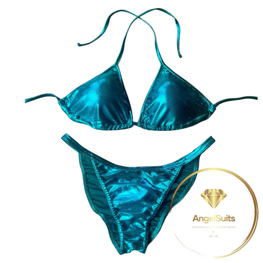 Bikini Fit Model NPC - IFBB proleague, teal mist, triangolo IV-L , slip fit model M