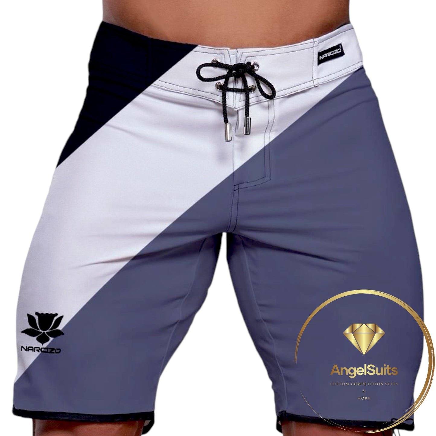 MAN PHYSIQUE SHORT DESTROYED GRAY 19 POLLICI