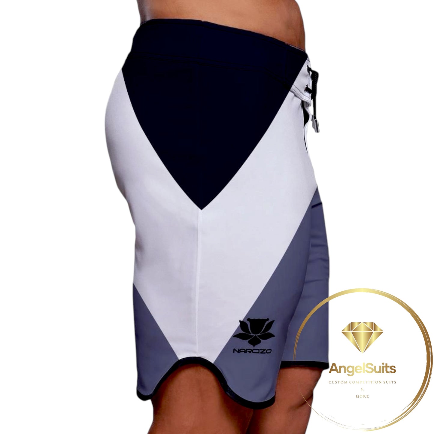 MAN PHYSIQUE SHORT DESTROYED GRAY 19 POLLICI