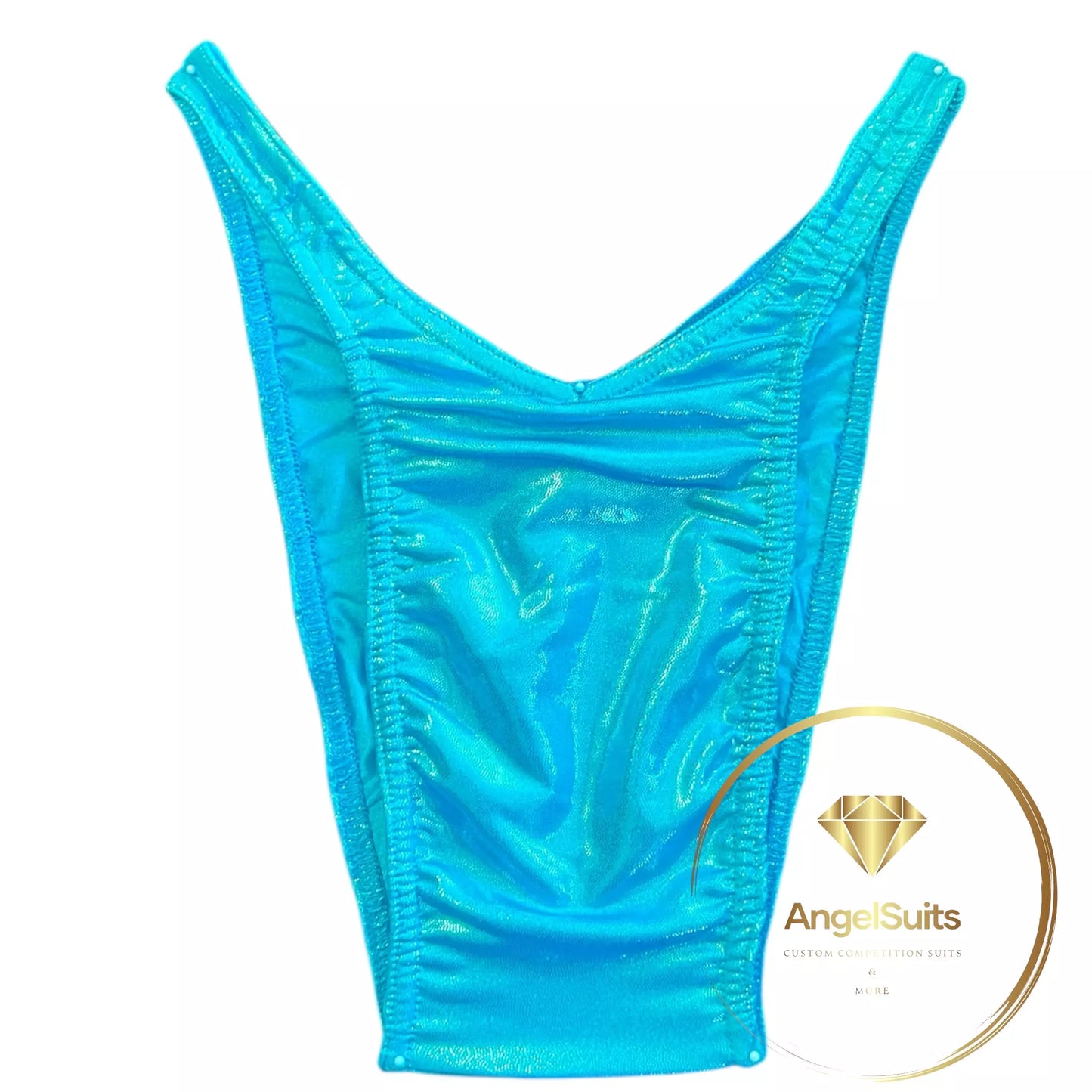 SLIP HOMBRE PRO V CON PLIEGUE TURQUESA LUMINOSO
