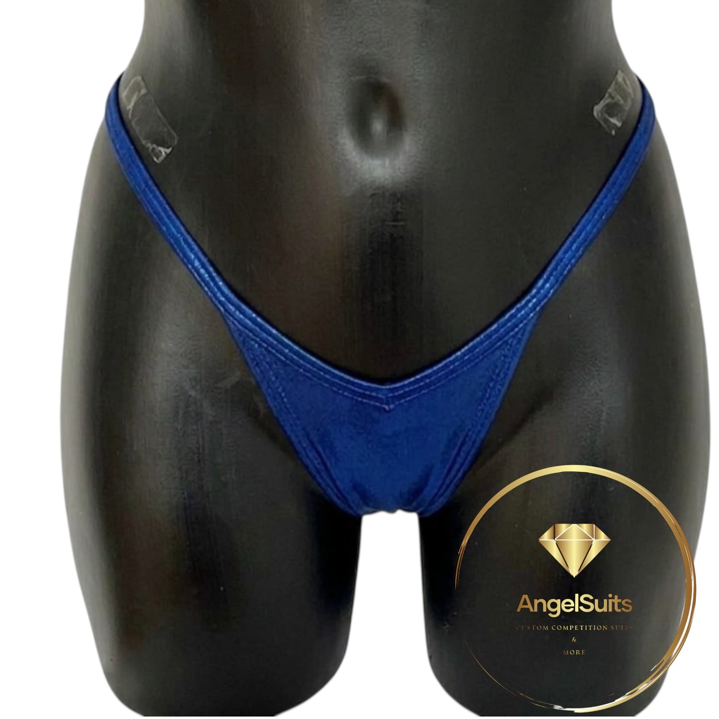 Braga de bikini con escote en V delantero y trasero Corte Pro azul oscuro Royal Mist