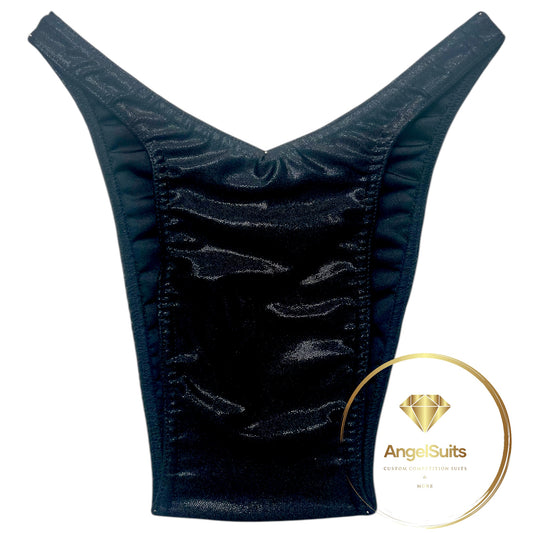 SLIP UOMO PRO V CON PLICA NERO LUCIDO