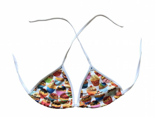 Cupcake patterned bikini triangle