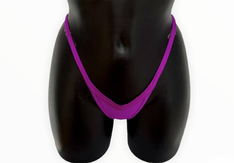 Vfront Vback Pro Cut solid shine magenta bikini bottoms