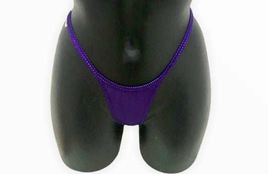 Ufront Vback Pro Cut Bikini Bottom Purple Berenjena Holograma