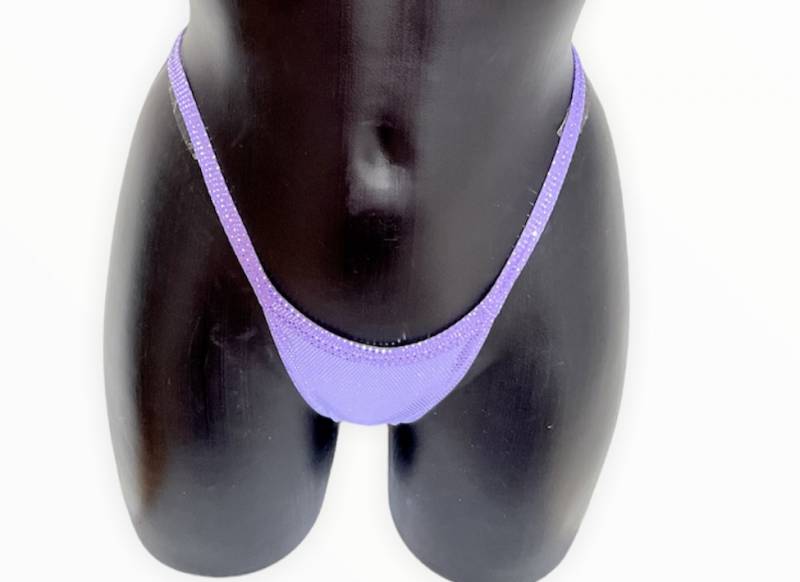 Ufront Vback Pro Cut lilac wetlook bikini bottoms