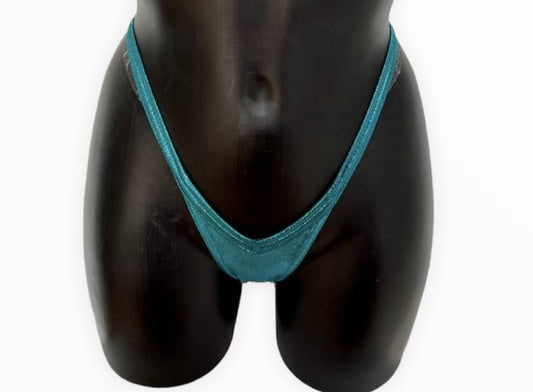 Slip Bikini Vfront Vback Pro Cut teal mist