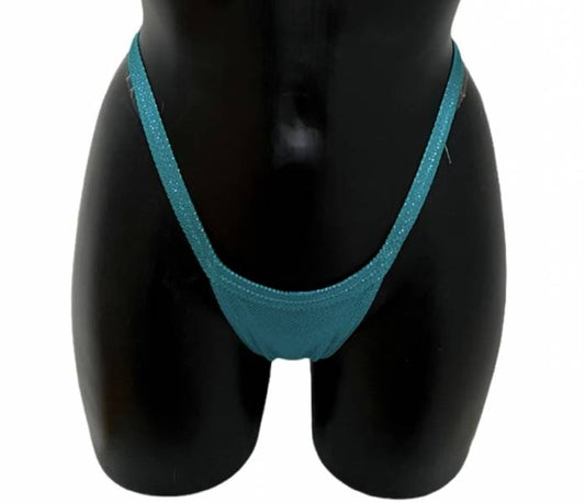 Slip Bikini Ufront Vback Pro Cut teal hologram