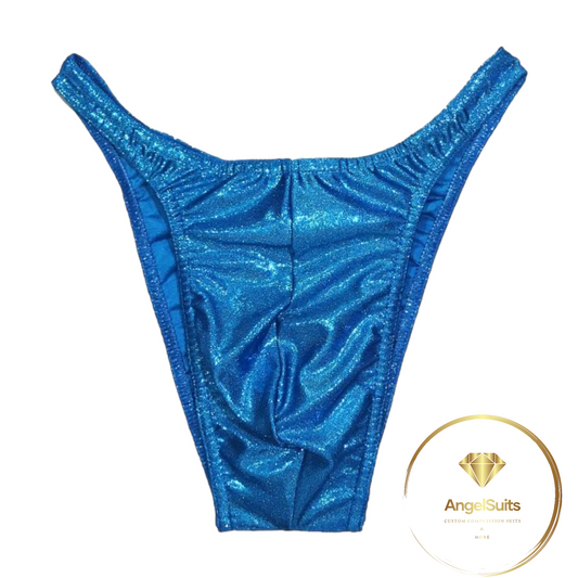MEN'S CLASSIC BRIEFS WITH SHINY TURQUOISE PLICA