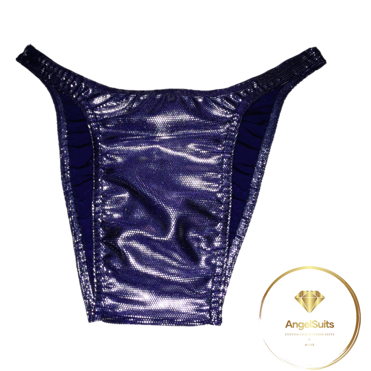 SLIP UOMO PRO CON PLICA BLU NAVY WETLOOK