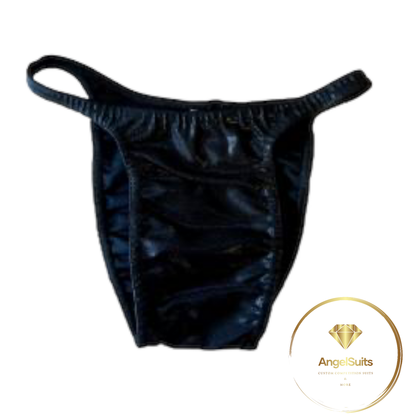 MEN'S PRO BRIEFS WITH GLOSSY BLACK PLICA